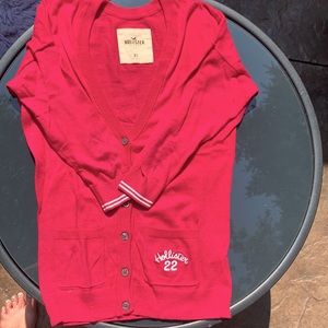 HOLLISTER varsity cardigan sweater